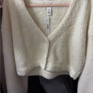 PINK Cozy Cream Teddy Jacket